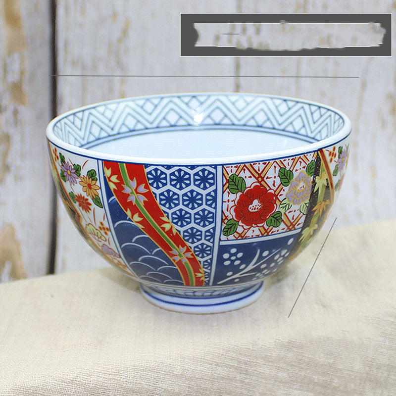 Japanese Porcelain Soup Bowl & Sashimi Platter - Retro Style Kitchen Dinnerware