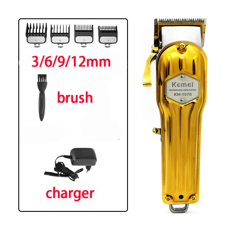 Electric Metal Hair Clipper - USB Rechargeable, Lithium Battery