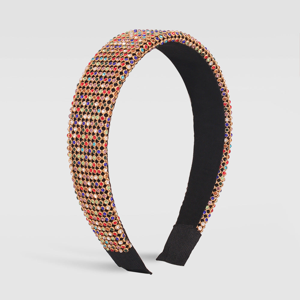 Diamond Alloy Headband with Claw Chain - Multiple Colors