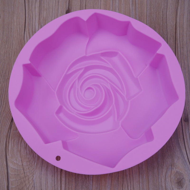 Silicone Rose Cake Mould - Oversized Baking Pan for Cakes and Pastries