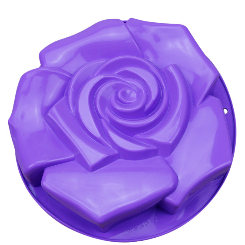 Silicone Rose Cake Mould - Oversized Baking Pan for Cakes and Pastries