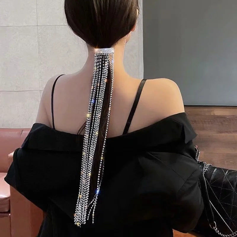 Women's Diamond Hair Comb - Silver Korean Style