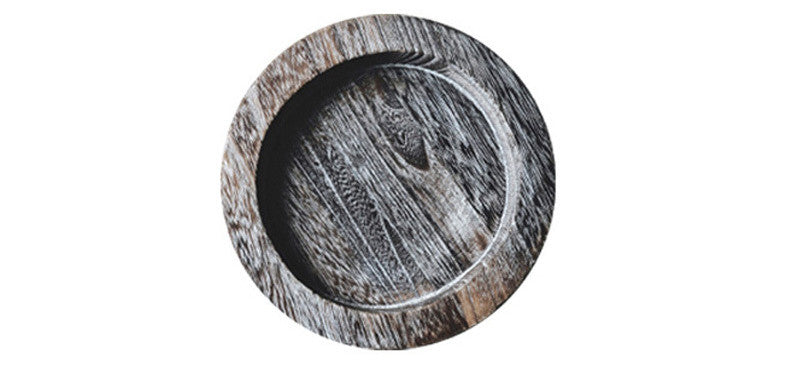 Japanese-Style Solid Wood Serving Plate for Kitchen & Dining