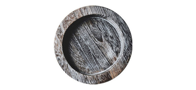 Japanese-Style Solid Wood Serving Plate for Kitchen & Dining