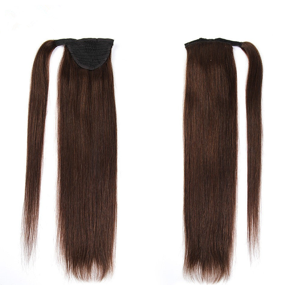 Real Human Hair Velcro Ponytail Extension