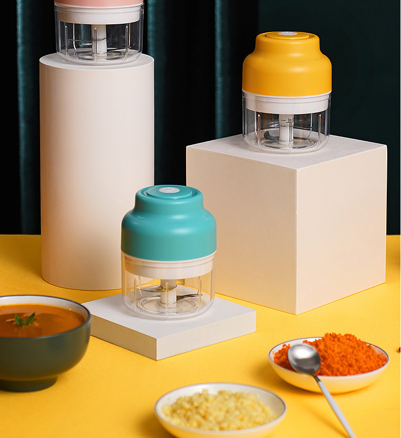 Electric Garlic Masher Kitchen Food Processor Accessory for Vegetables and Baby Food
