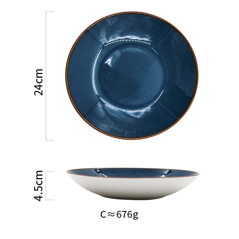 Ceramic Retro Western Tableware Set - Bowls, Plates & Serveware