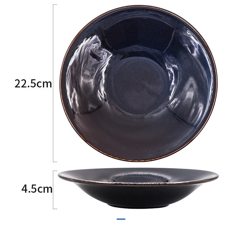 Ceramic Retro Western Tableware Set - Bowls, Plates & Serveware