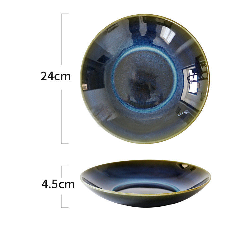 Ceramic Retro Western Tableware Set - Bowls, Plates & Serveware