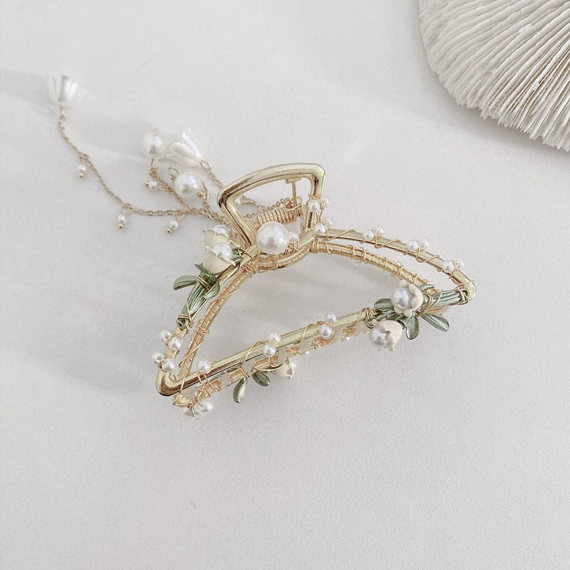 Copper Alloy Acrylic Resin Hair Accessory - Medium Orchid Clip