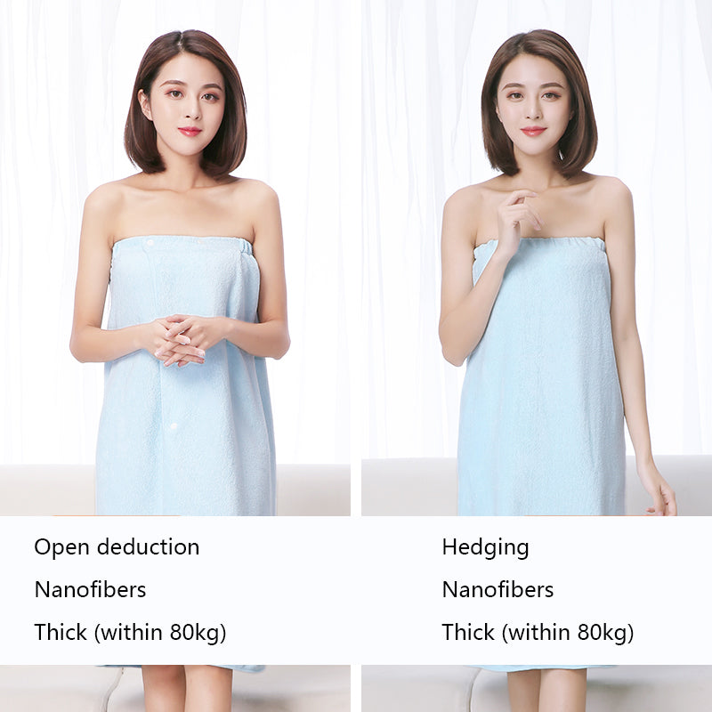 Cotton Bath Skirt with Buckle & Water Absorption for Spa & Home Use