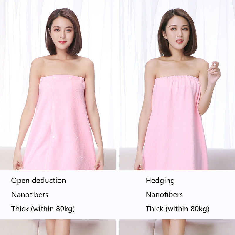 Cotton Bath Skirt with Buckle & Water Absorption for Spa & Home Use