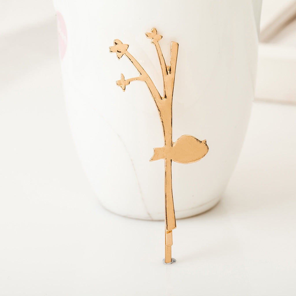 Metal Leaf Hair Clip Barrettes for Women Girls Hair Accessories Stylish Hairpin