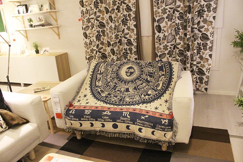 Art Nordic Decorative Carpet Tapestry Blanket for Home & Garden