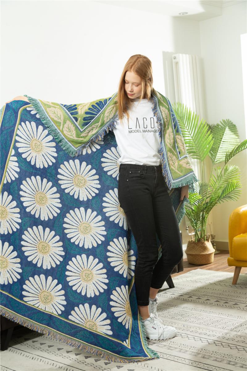 Art Nordic Decorative Carpet Tapestry Blanket for Home & Garden