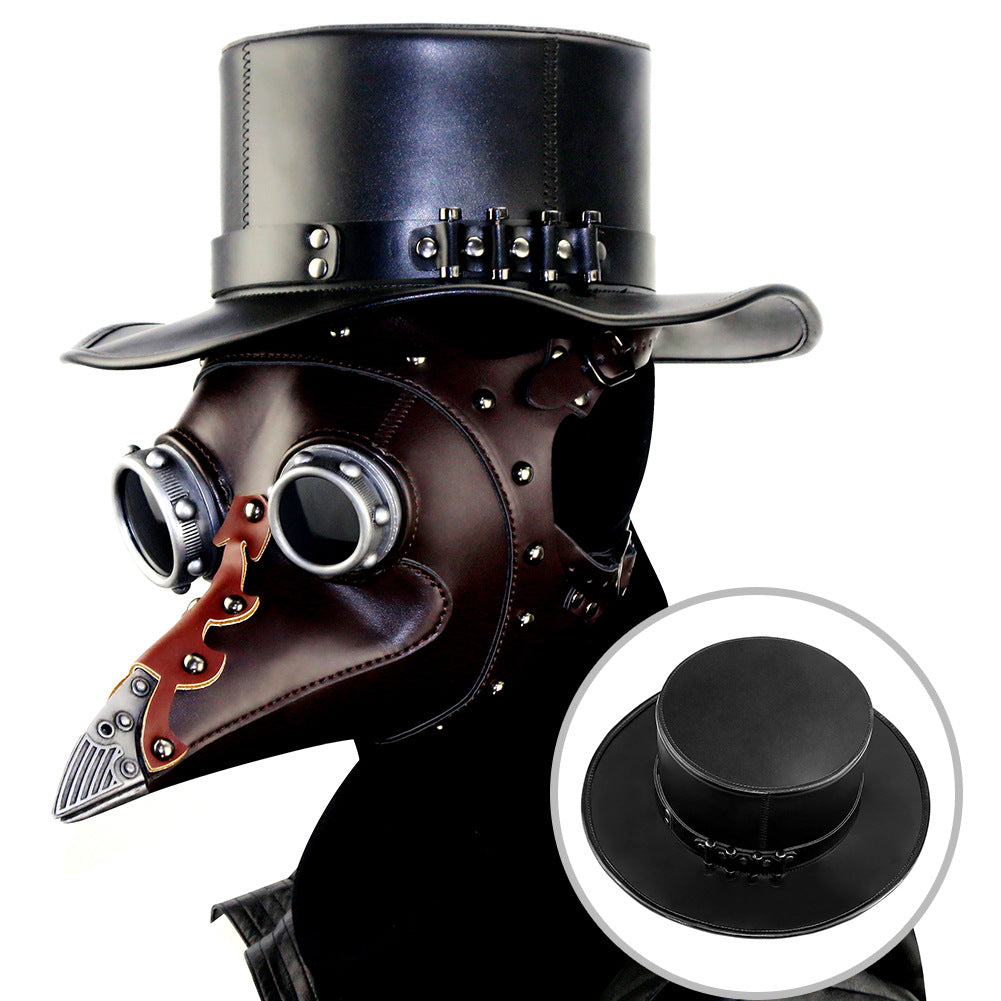 European & American Punk Plague Doctor Top Hat - Steampunk Costume Accessory