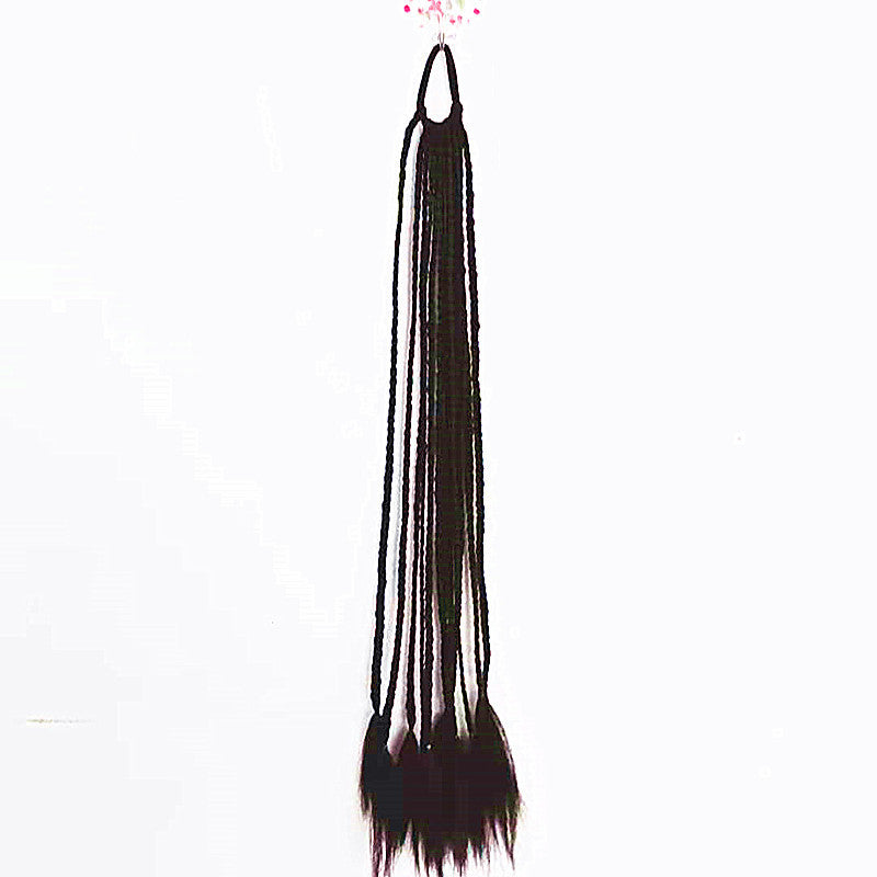 Braided Ponytail Hair Piece - Heat-Resistant Synthetic