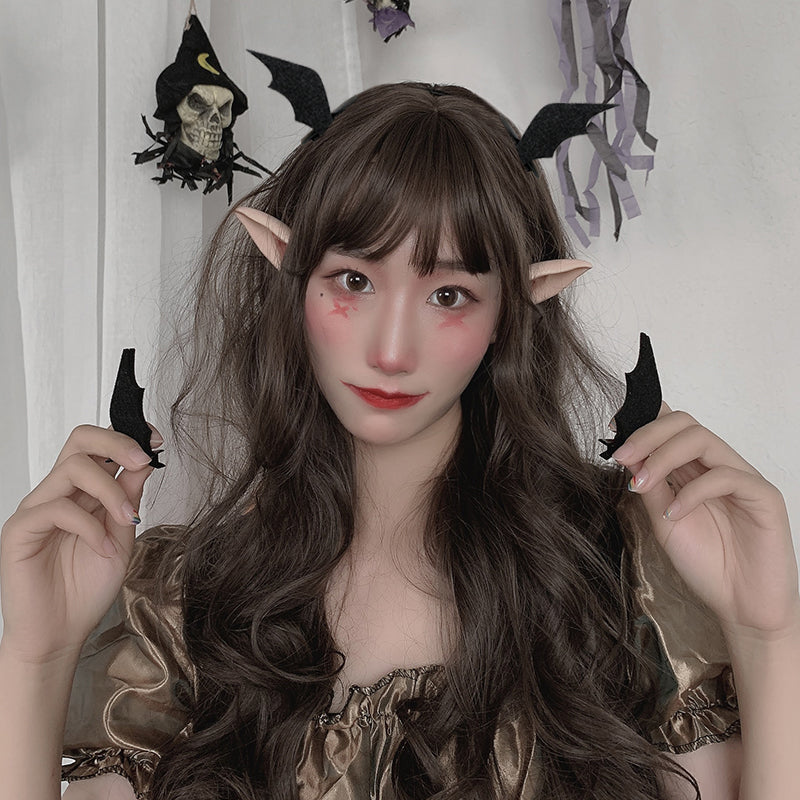 Devil Wings Hairpin - Black Halloween Hair Clip