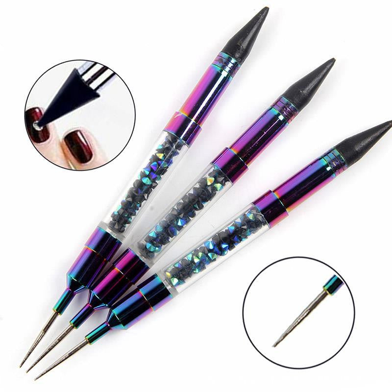 Dual-Tip Diamond Picking Crayon - Colorful Double-Headed