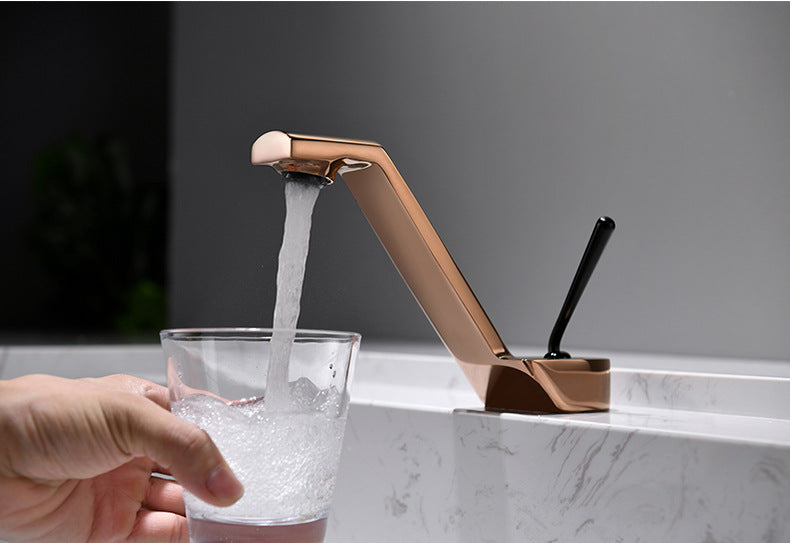 All-Copper Hotel Undercounter Washbasin Faucet with Modern Style