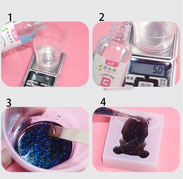 Clear Resin Epoxy Kit for Jewelry Crafts and Casting - High Transparency, Non-Toxic