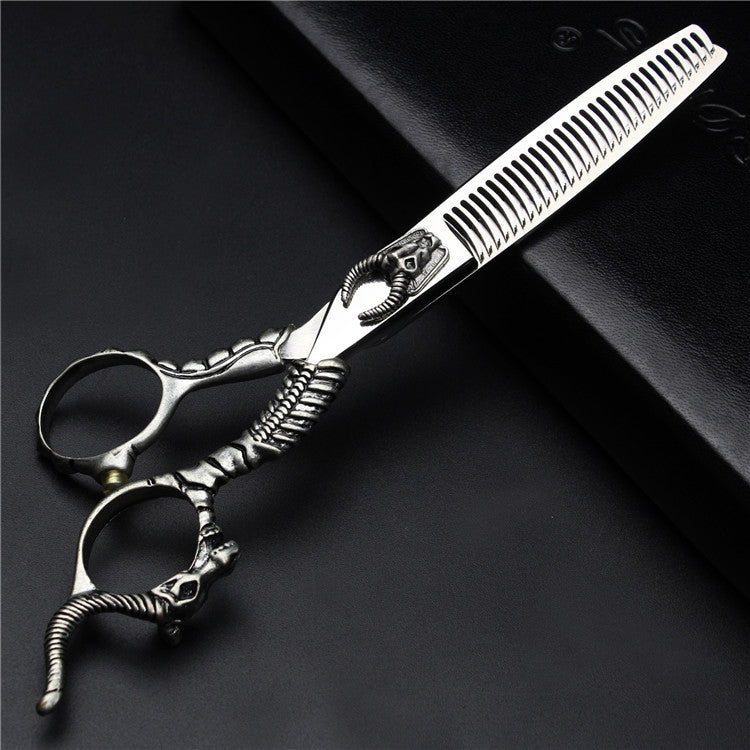 Professional Hair Thinning Scissors 6 Inch Flat Cut