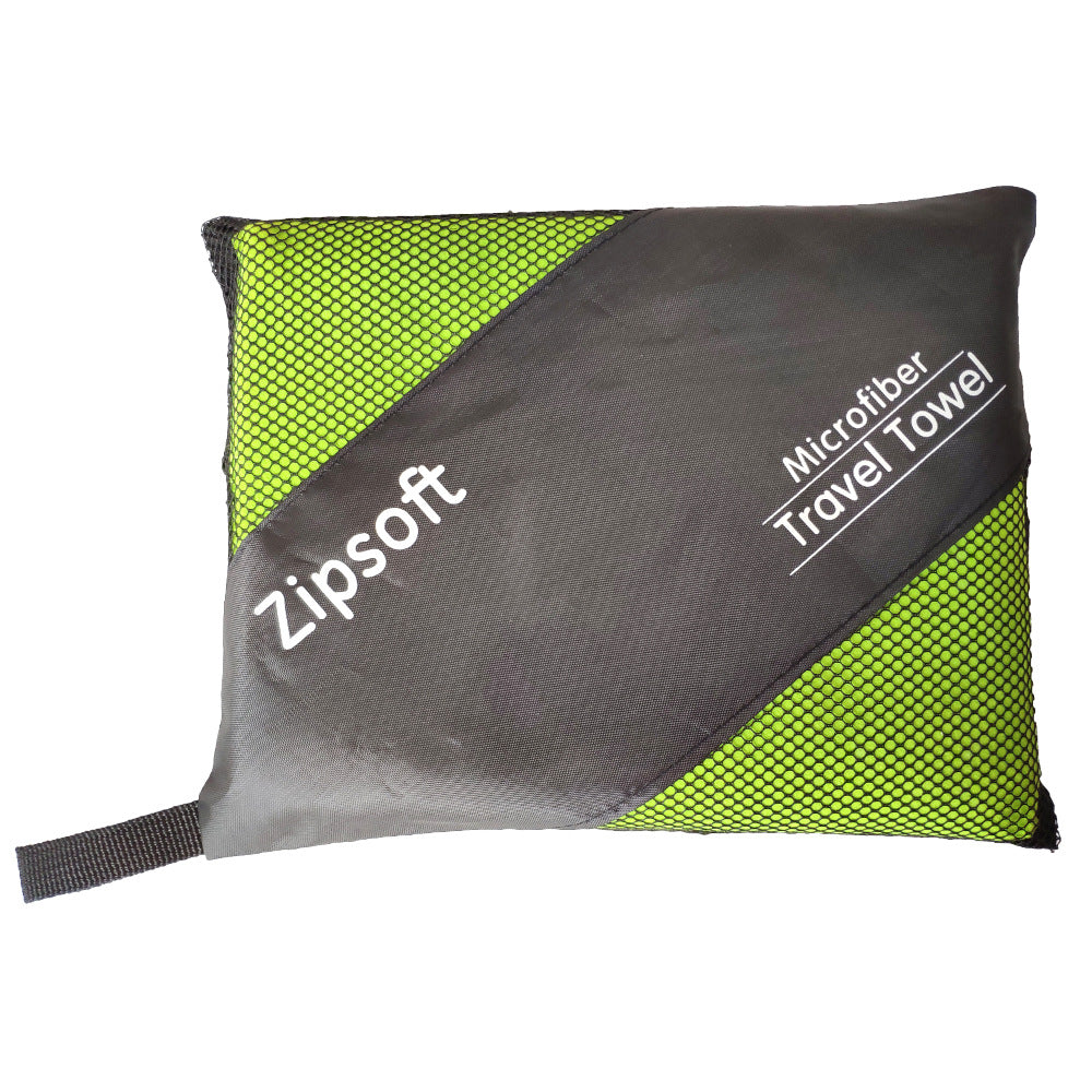 Microfiber Quick-Drying Absorbent Towel with Zipper Mesh Bag - 80x160cm
