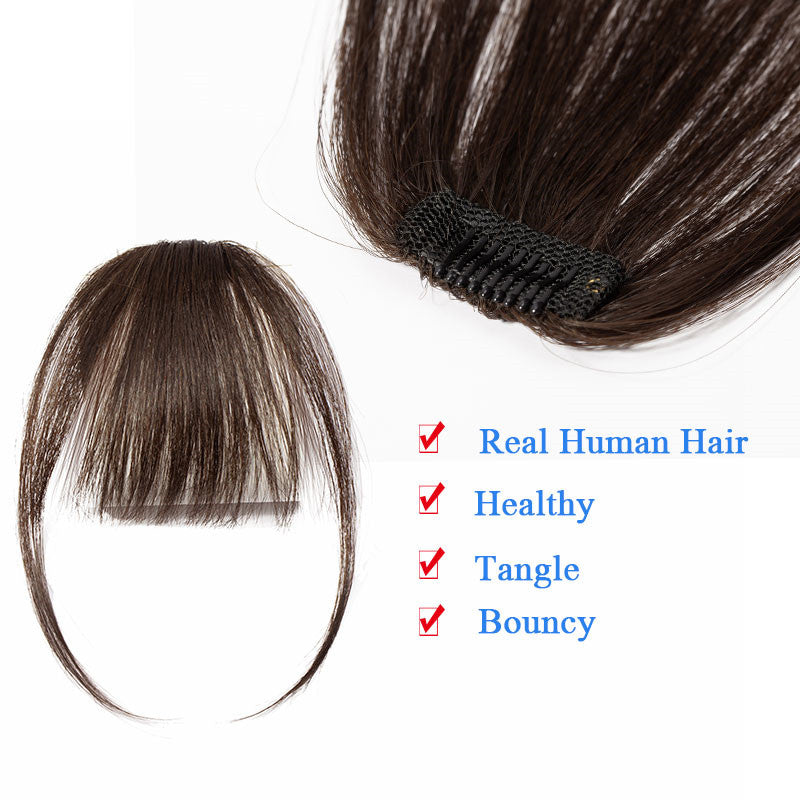 Fake Hand-Knitted Bangs for Natural Face Repair - Hair Extensions