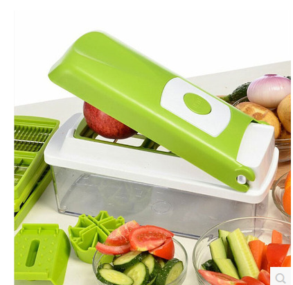 12-Piece Multi-Functional Vegetable Chopper Set - Food Dicer & Slicer for Kitchen