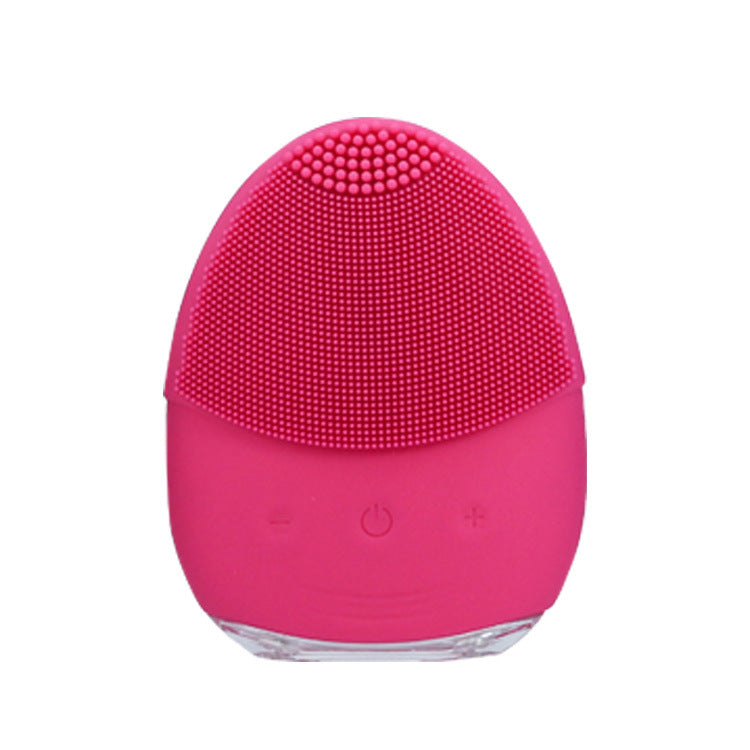 Silicone Wireless Facial Cleansing Brush with Ultrasound - Multiple Colors