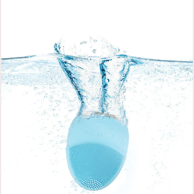 Silicone Wireless Facial Cleansing Brush with Ultrasound - Multiple Colors