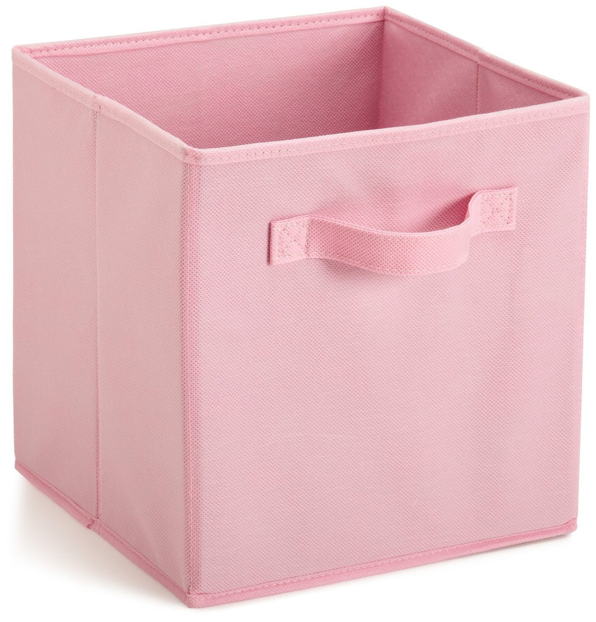 Multi-Color Fabric Storage Box with Lid – 27x27x28cm Wardrobe & Toy Organizer