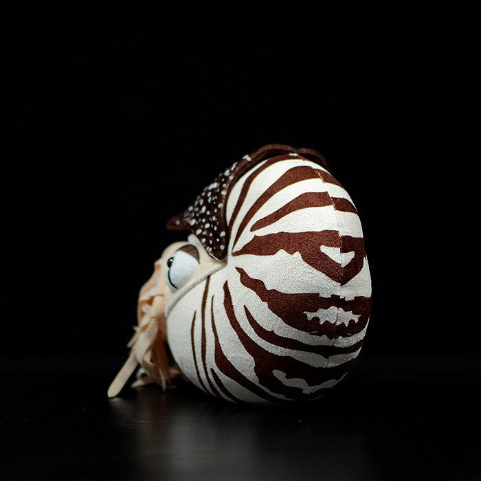 Nautilus Plush Toy Doll - Simulation Pearl Animal Model for Kids - Brown