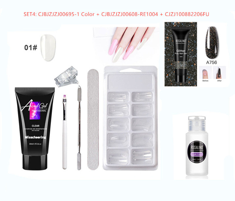 Nail Extension Glue Kit - Painless Gel Manicure Set