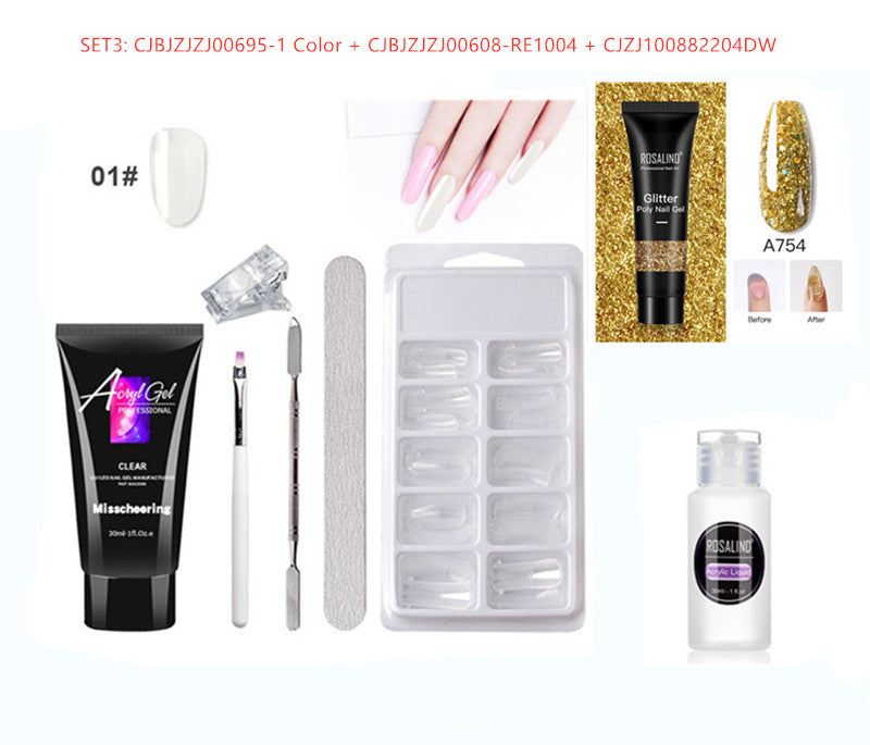 Nail Extension Glue Kit - Painless Gel Manicure Set