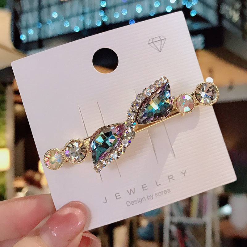 Rhinestone Side Clip Hair Pin - Multiple Colors