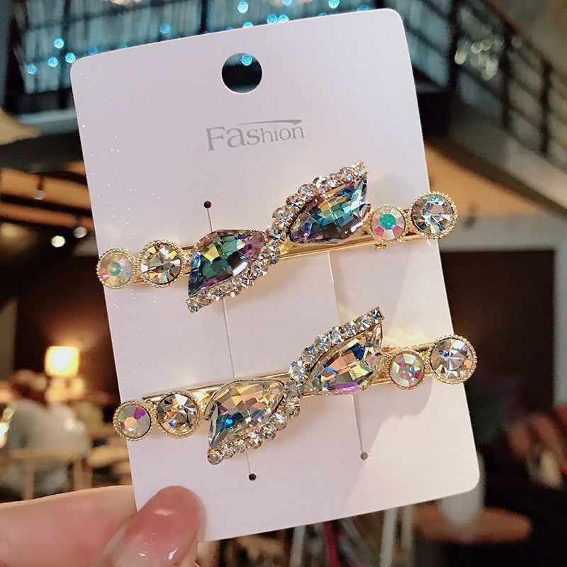 Rhinestone Side Clip Hair Pin - Multiple Colors