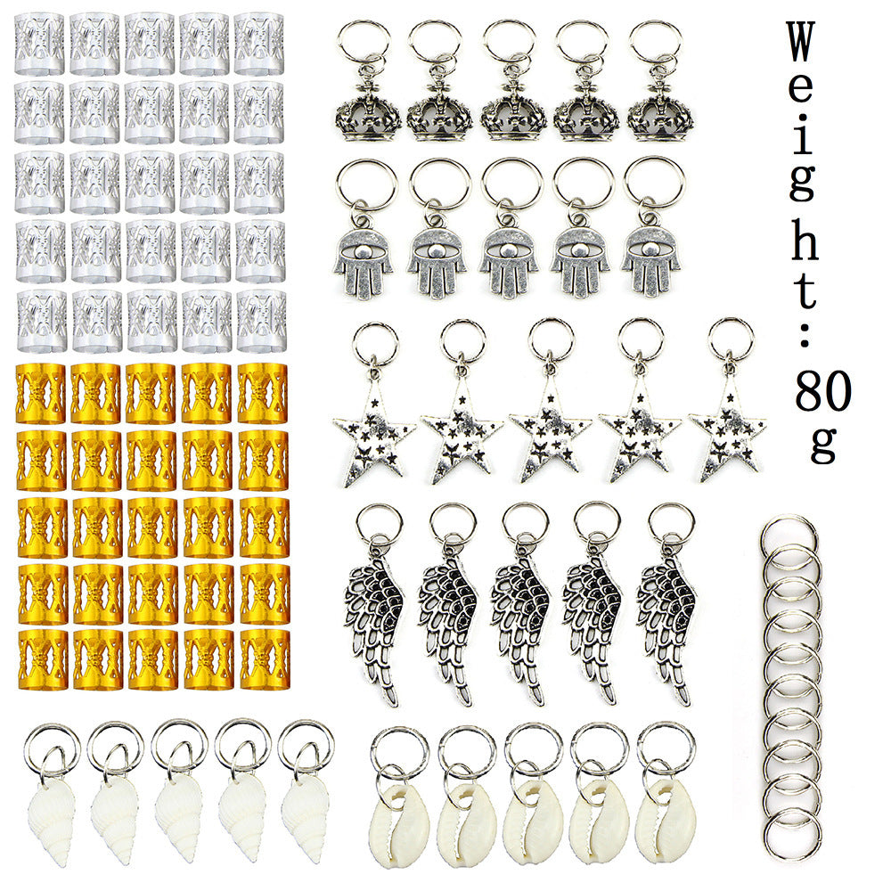 Personalized Metal Round Buckle Hairpin Set