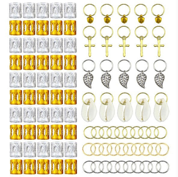 Personalized Metal Round Buckle Hairpin Set