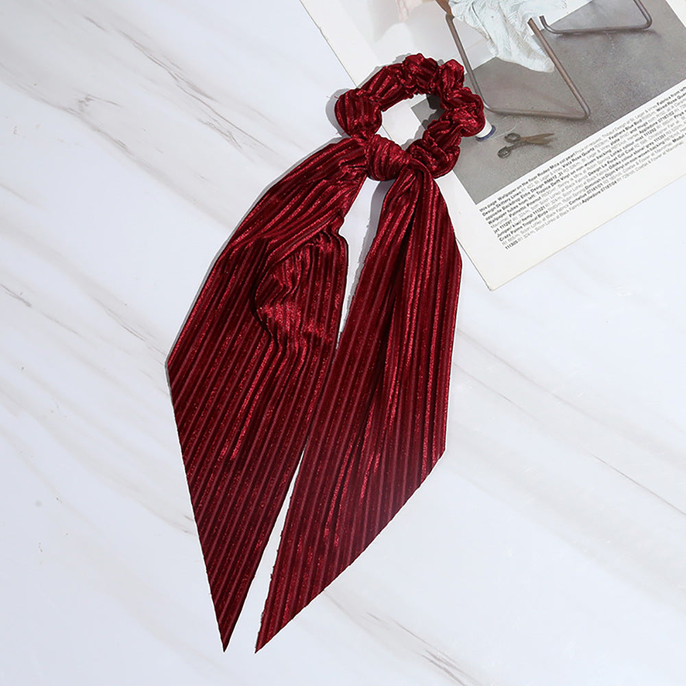 Corduroy Long Streamer Hair Accessory Women’s Headband or Hair Band