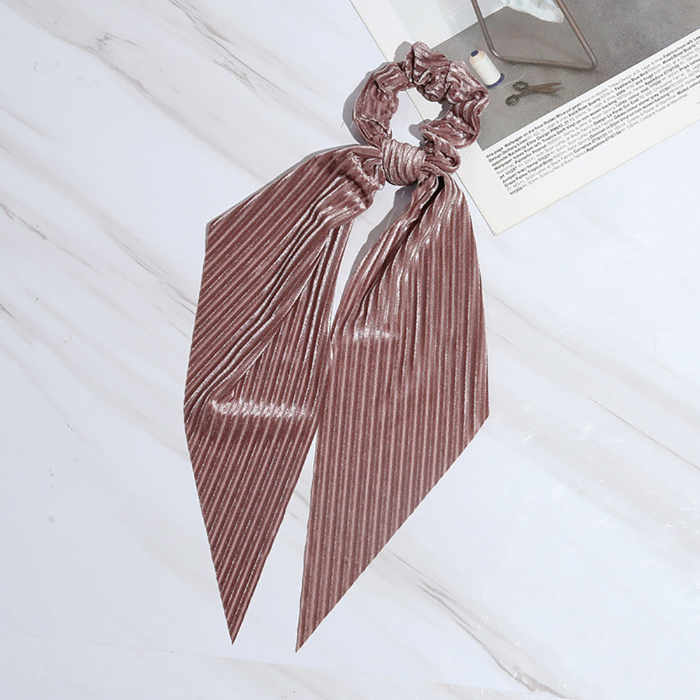 Corduroy Long Streamer Hair Accessory Women’s Headband or Hair Band