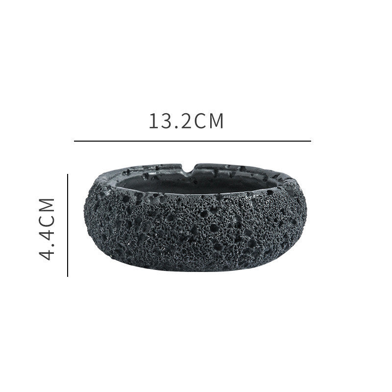 Concrete Astronaut Ashtray with Cover for Home & Garden Nordic Style Black