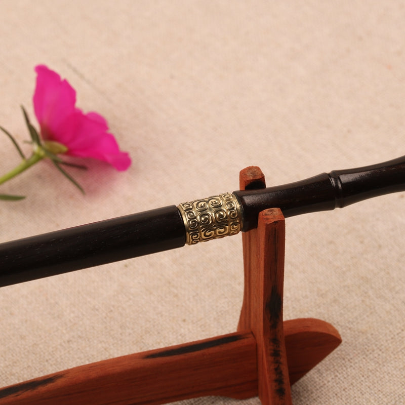 Ebony Hairpin With Hidden Blade - Style B
