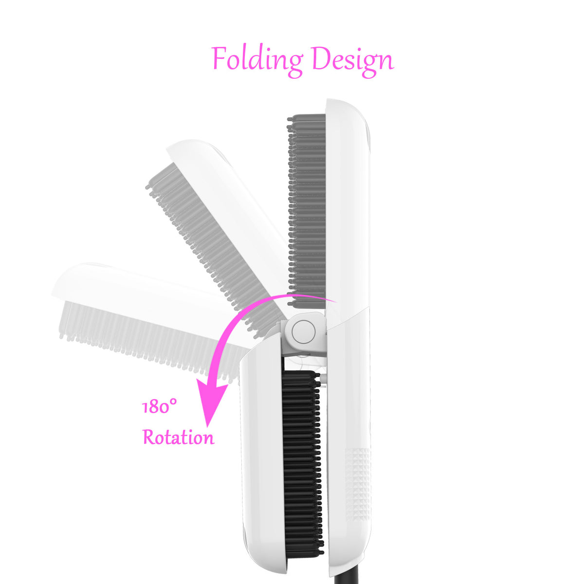 Electric Hair Straightening Comb for Men and Women - Cordless & Fast Heating