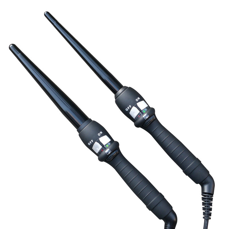 Ceramic Cone Hair Curler - Adjustable Size Electric Curling Iron for Dry Hair