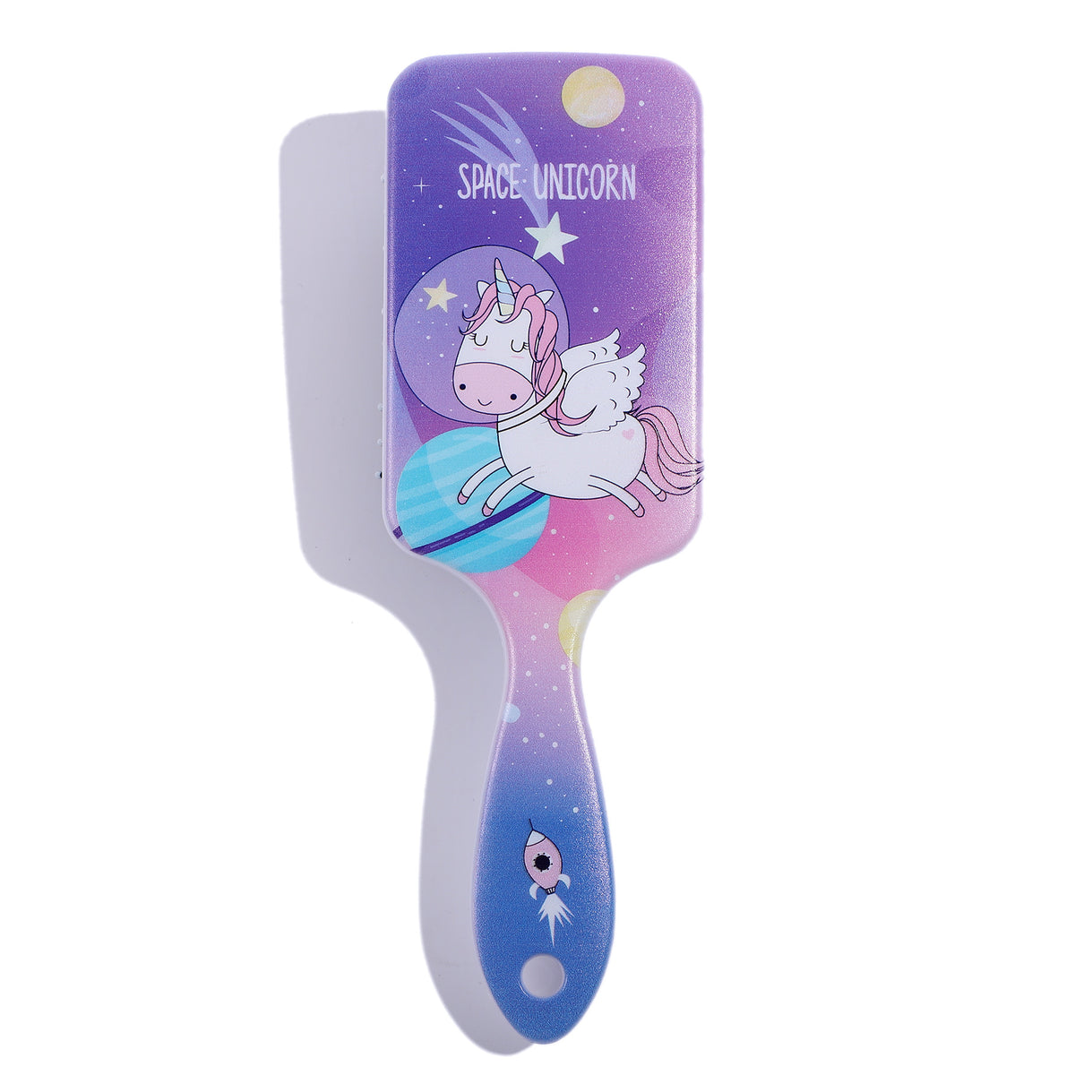 Printed Air Cushion Comb Set - Transparent Rainbow Hairbrush for Hair Massage