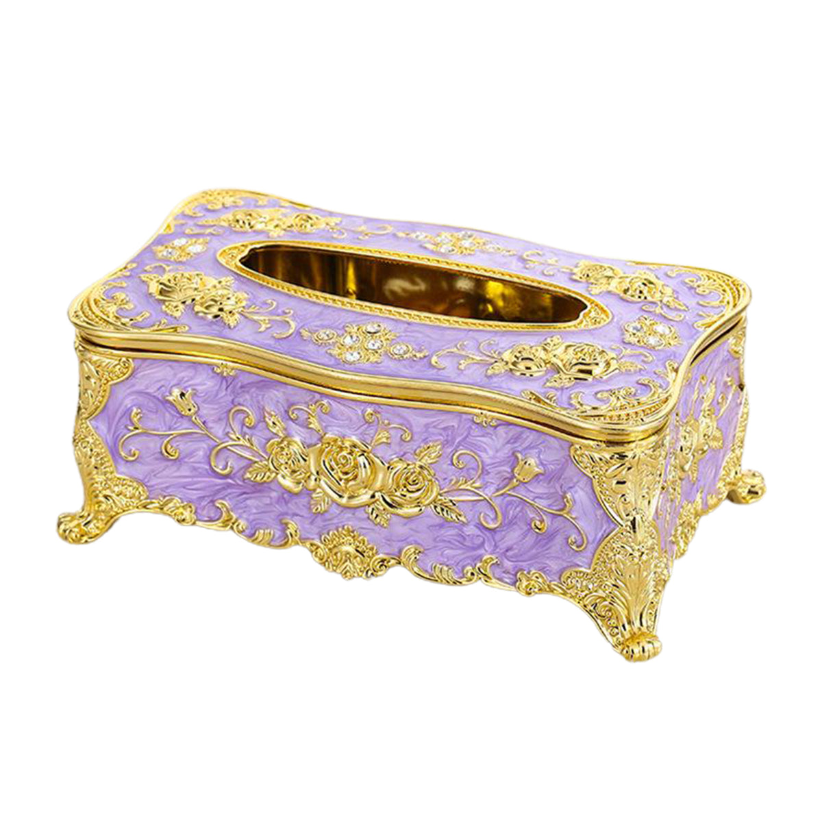 High-End Acrylic Tissue Box for Home & Car - Gold, Silver, Multiple Colors