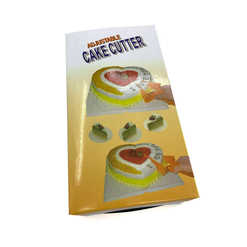 Adjustable Cake Divider Slicer - Reusable Plastic Baking Cutter for Even Cake Slices