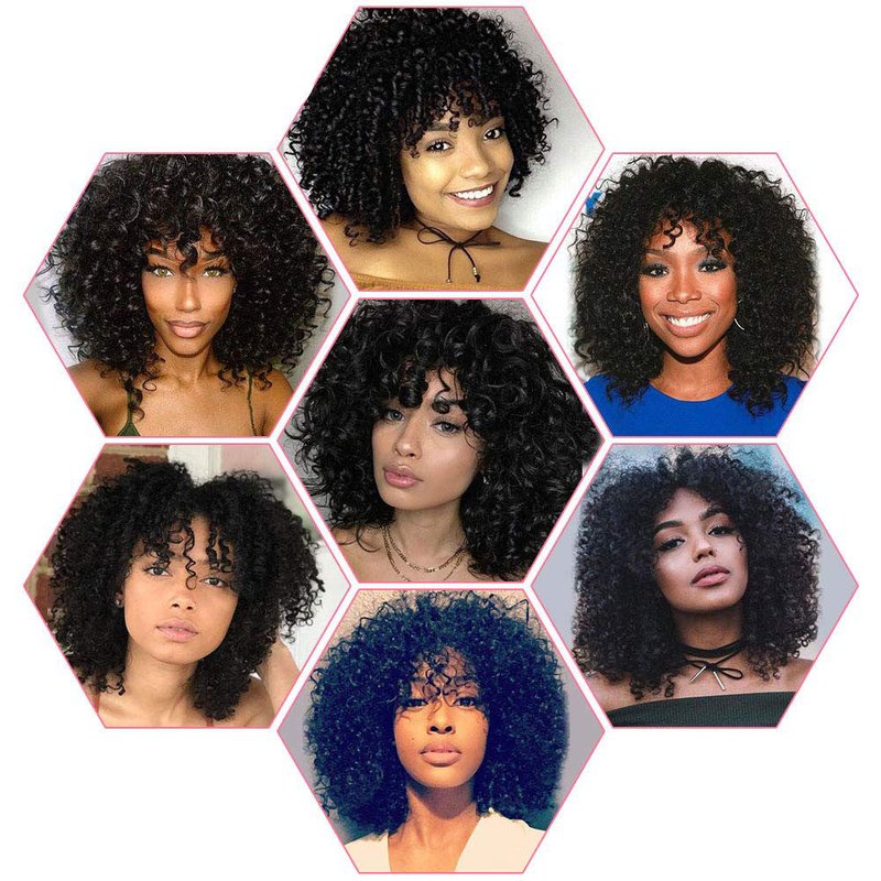 High-Temperature Silk Wig with Headgear - Black, 14 Inch