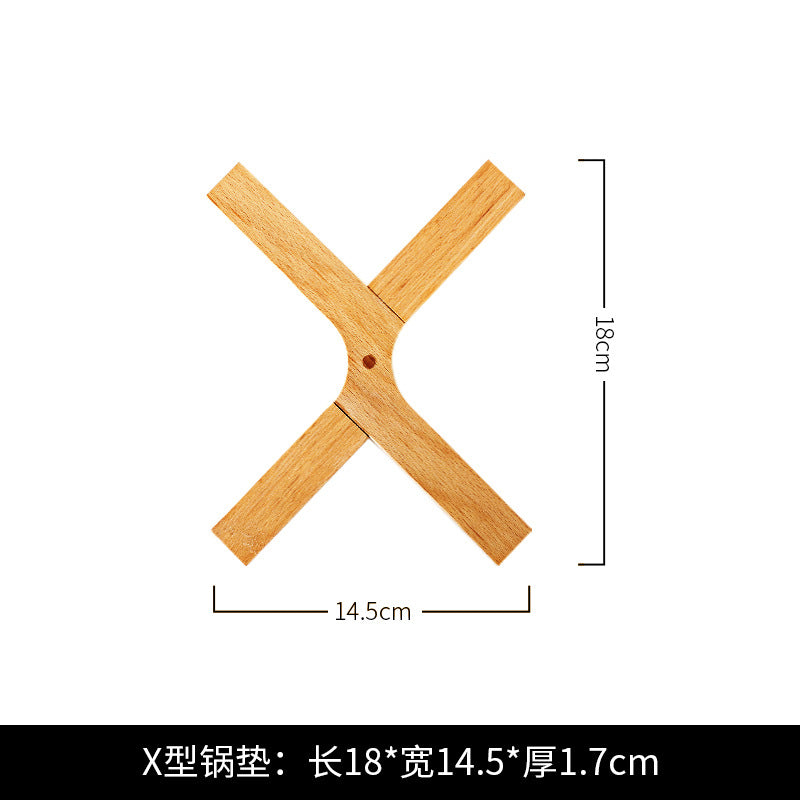 Japanese Beech Wood Potholder Dining Table Mat - Household Kitchen Accessory